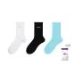 3 Pack: Black/White/Light Blue