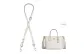 [Leather Strap]White Crossbody Adjustable 90-120cm