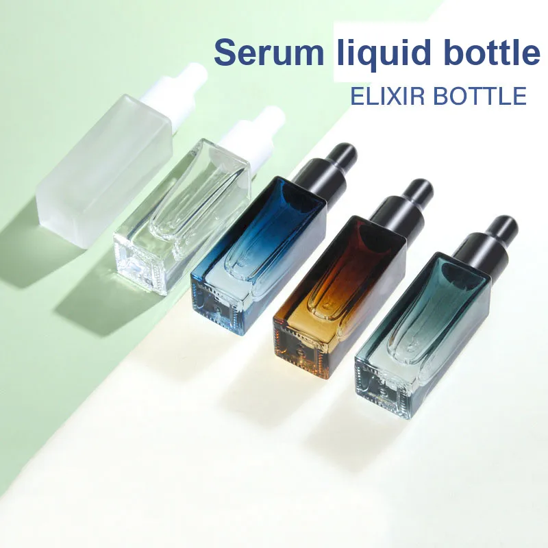 JINGLINGLONG 10ml Glass Dropper Bottle Essential Oil Mixing Bottle Mini Sample Empty Bottle Travel Portable Set-1