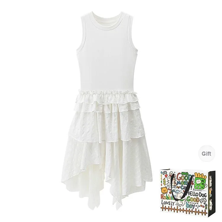 HAPG Sleeveless Dresses Women's White Shopping Bag-0