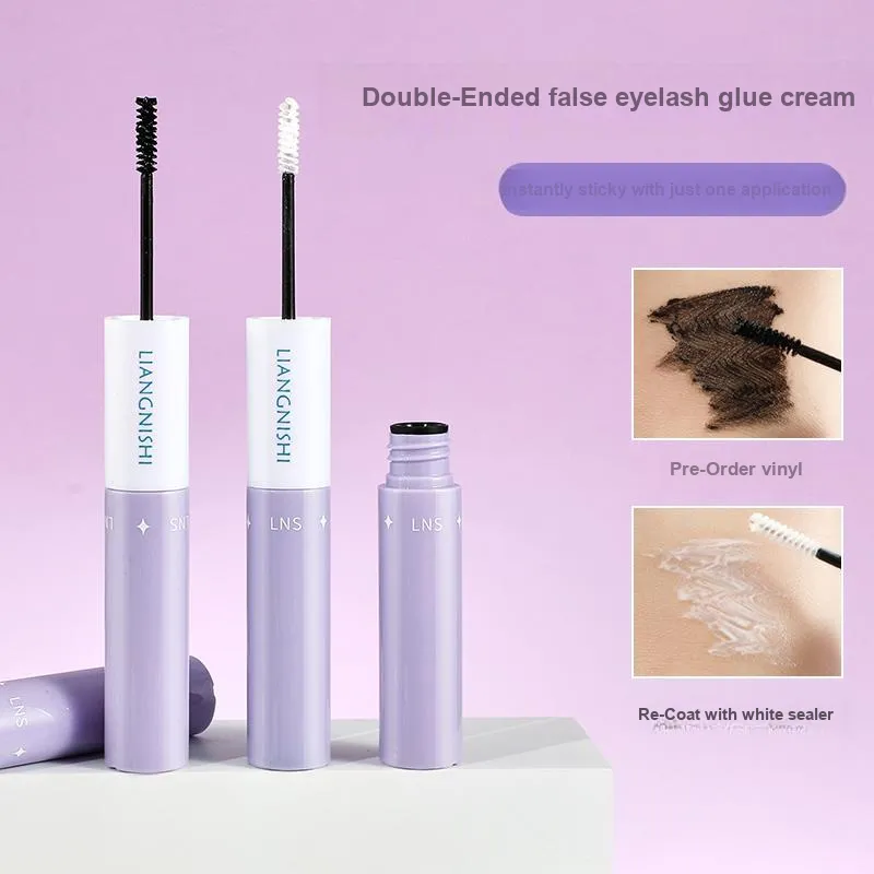 JINGNISHI Dual Head False Eyelashes Adhesive Long Lasting Super Sticky Quick Dry Natural Fusion 8.7g-2