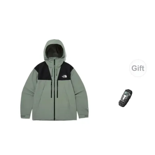 THE NORTH FACE Windbreaker Jackets Unisex Olive Green+Free Gift