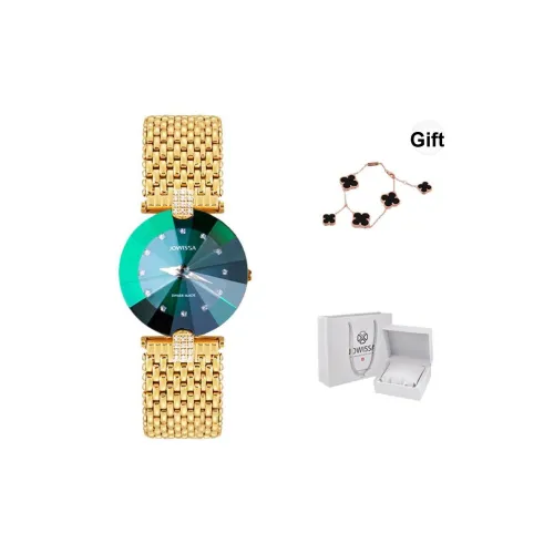 JOWISSA Кварцевый механизм Женские часы Elegant Elegance с нежными ремешками модная элегантность зеленый циферблат