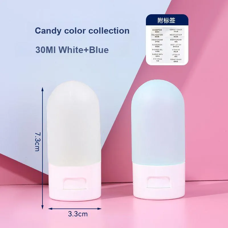 JIANYINGSHU Travel Lotion Sample Shower Gel Mini Skincare Product Empty Bottle 30ml+50ml-1