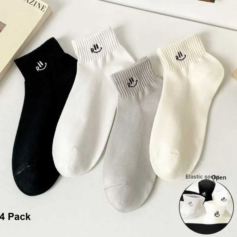 AUGUST Ankle Socks Women's 4 Pack-4