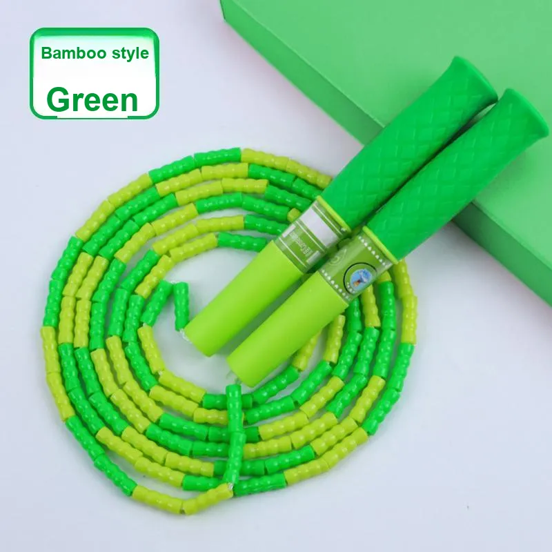 SIRDAR Aerobic Fat Reduction Non Countable Jump Ropes Students Rubber Coated GOT TPR 2.8m Green-3