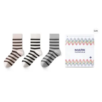 FAIRWHALE Mid Calf Socks Unisex Box Of 3 Pairs