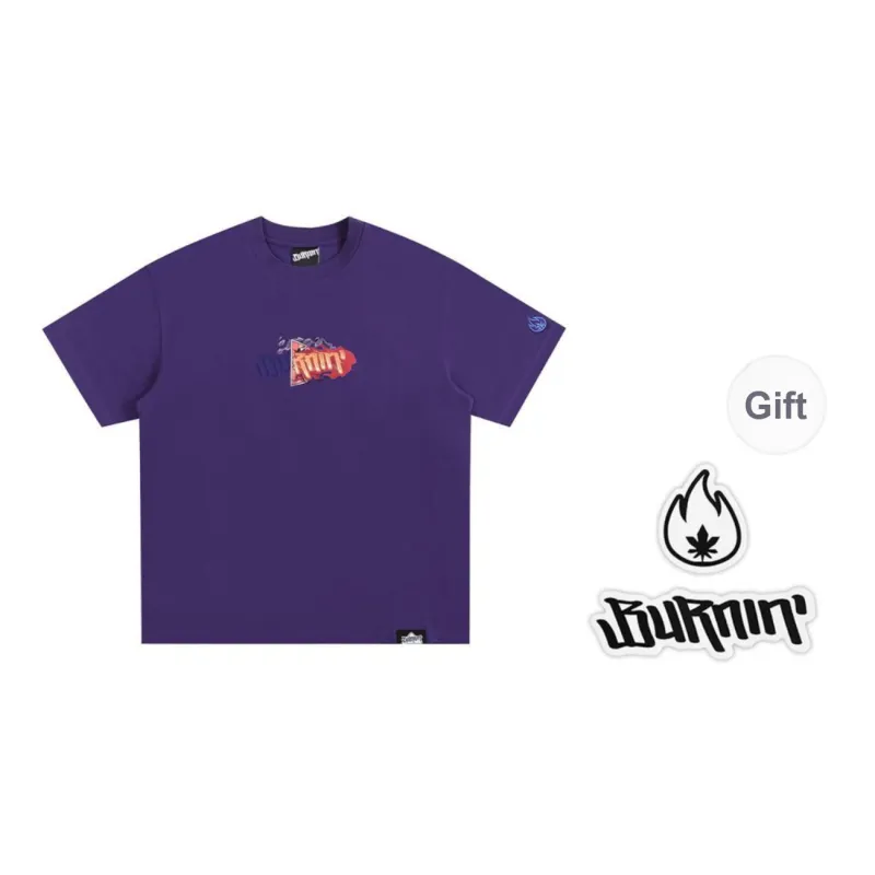 BURNIN T Shirts Unisex Purple-0