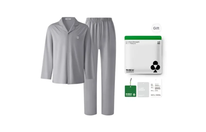 YOUKESHU Pajama Set Unisex Gift Box Set-4