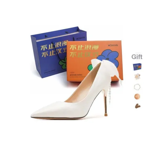 WOXXXN Высокие каблуки Женские Белые [Подарочный набор в коробке]