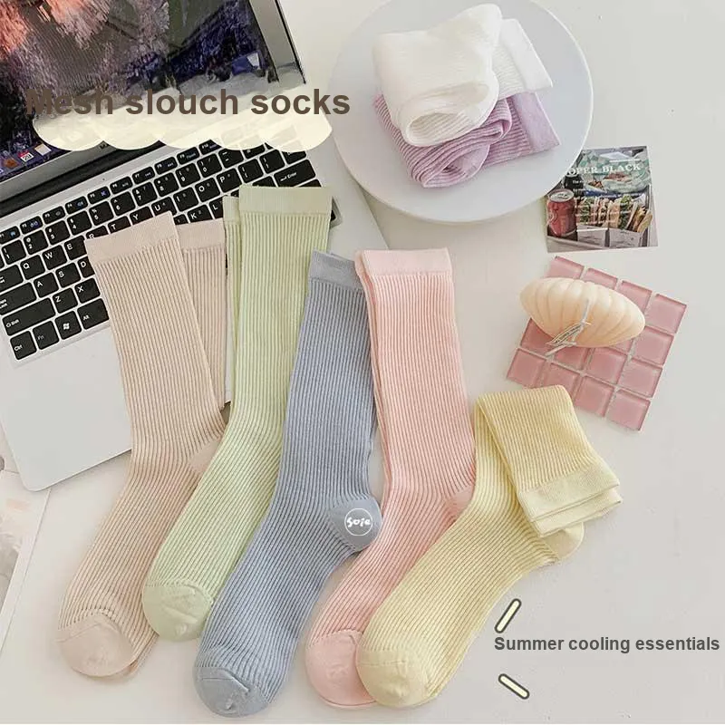 SOIE Mid Calf Socks Women's Combo Set-5