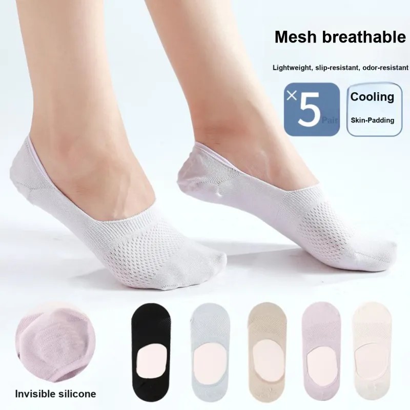 LoveEsteem No Show Socks Women's 5 Pack-1
