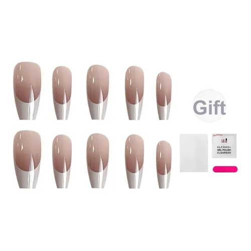 JIABITU Цвет Jump False Nail TRAPEZE Укороченный Coquette Градиентный Новый китайский стиль 17mm