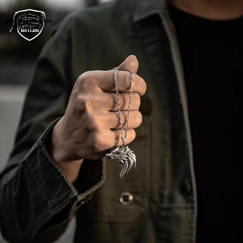 MYSH 925 Sterling Silver Necklaces Men's-3