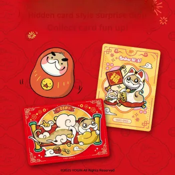 CARD.FUN Puppy Snake Dots Special Edition Magnetic Card Ji Fu Bag IP/Anime Cards 10 Bags/Box