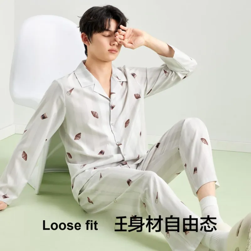 YOUKESHU Pajama Set Men's Shopping Bag-14