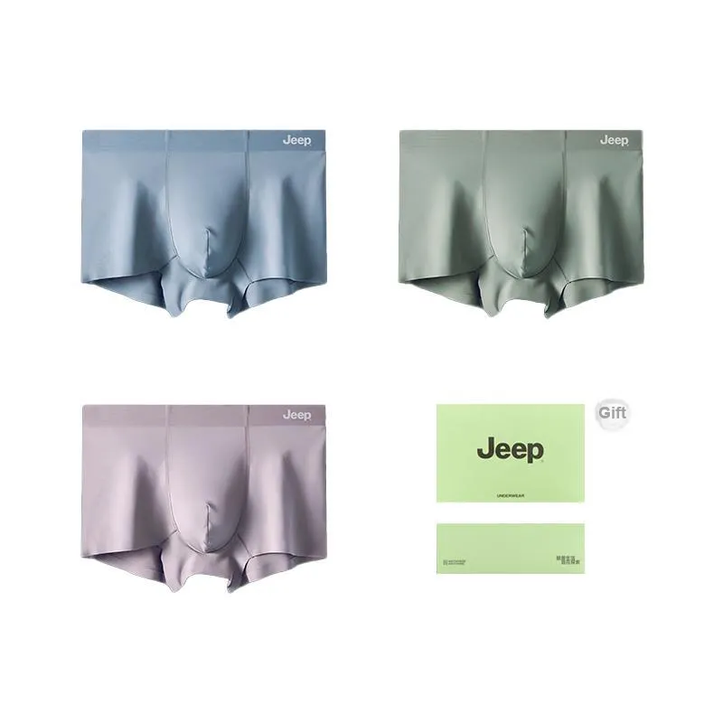 Jeep Underpants Men's 3 Pack Includes Free Box-0
