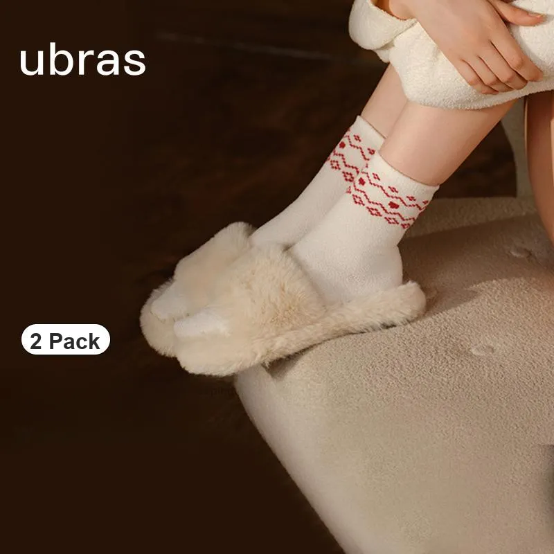 Ubras Mid Calf Socks Women's 2 Pack-1
