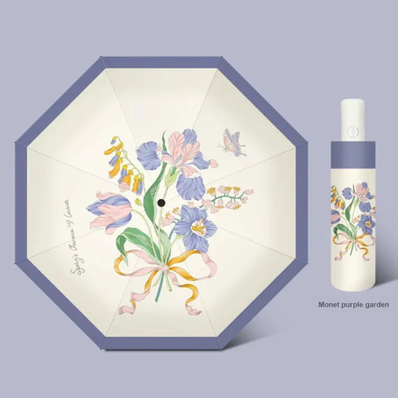 Womi Refreshing Print Sun Protection Umbrella Sunny And Rainy Dual Use Umbrella-11