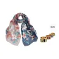 Dark Blue Silk Scarf with Box (Random 1 Pc)