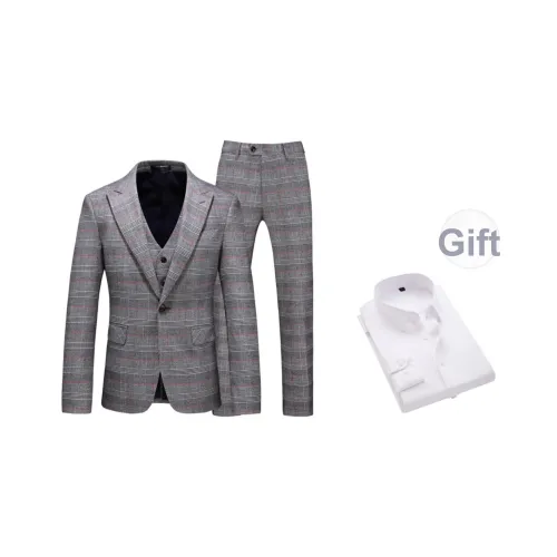 TUCANO Light Gray Men's Business Suits TUCANO Светло-серый Мужской Бизнес-костюм