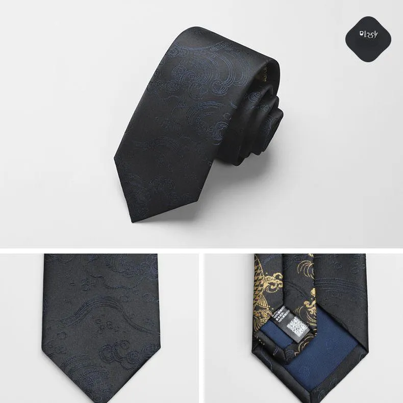GOLDLION Polyester Tie For Men's-1