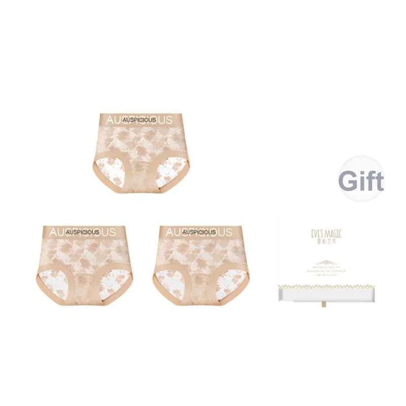 XIA.WA.ZHI.XIU Underpants Women's 3 Pack Gift Box Set-64