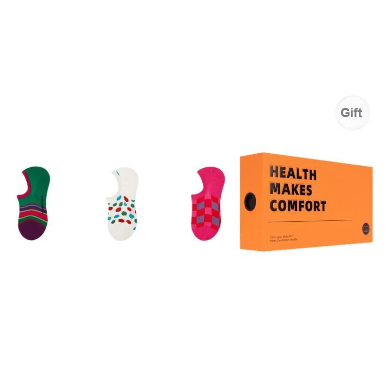 Vine Color No Show Socks Women's 3 Pack-12