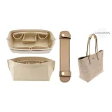 [Coach City 30]Beige Felt Liner+Milk Tea Invisible Shoulder Pads