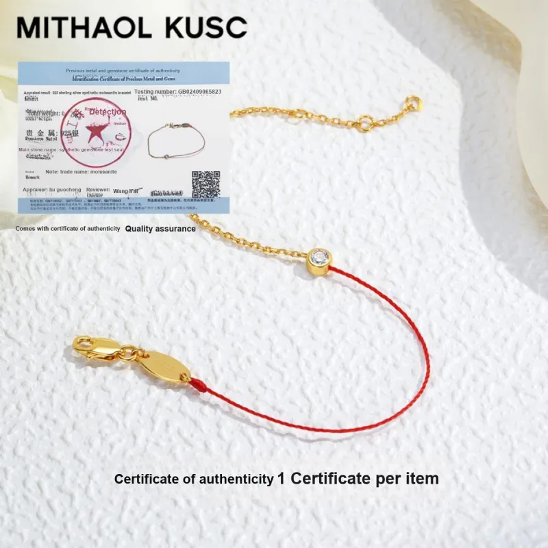 MITHAOL KUSC 18K Gold Plated Silver Bracelets Women's-8