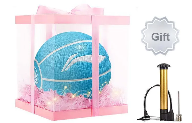 LiNing Badfive PU Basketball Blue Size 7 Training Unisex-10