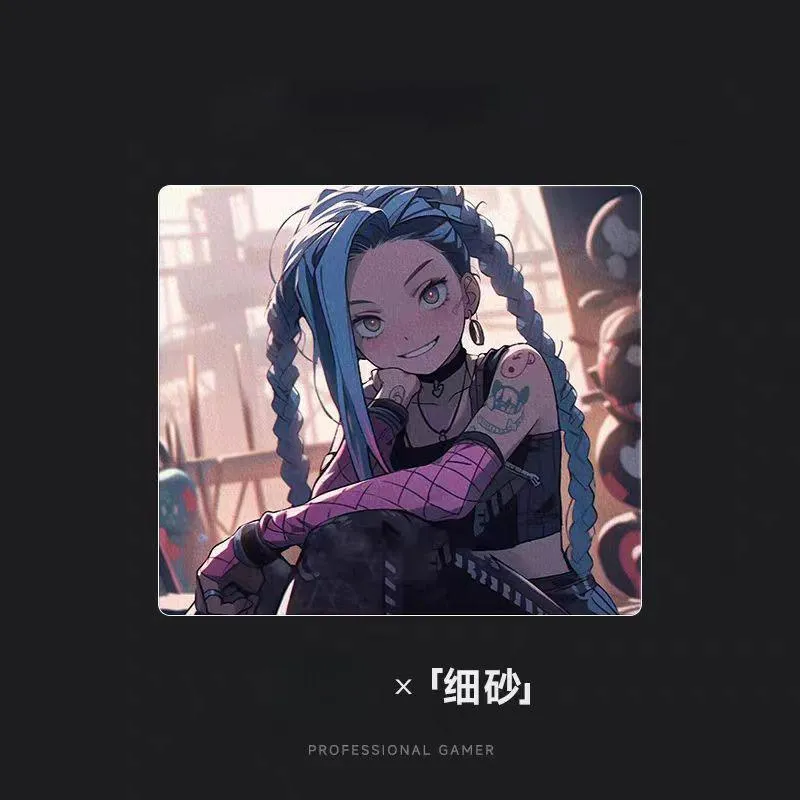 SALTOINC Good Looking Jinx Crystal Snow/Sand Mist Upgraded Resin FPS Professional Hard Esports Large Size Mouse Pads-21