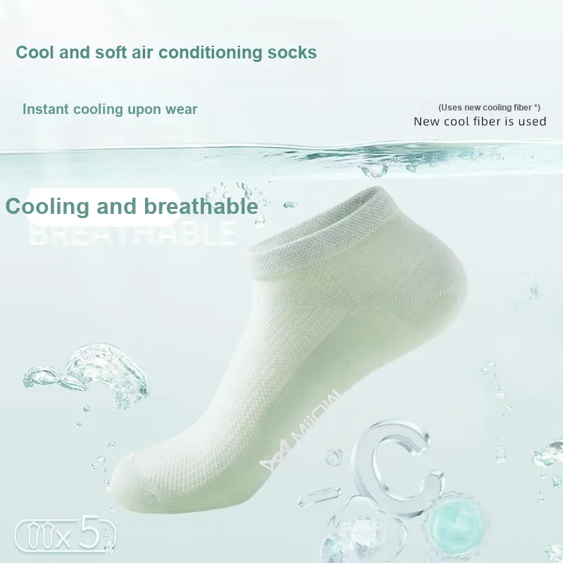 MIIOW Cool One Summer Series Ankle Socks Women's Shopping Bag 5 Pack-8
