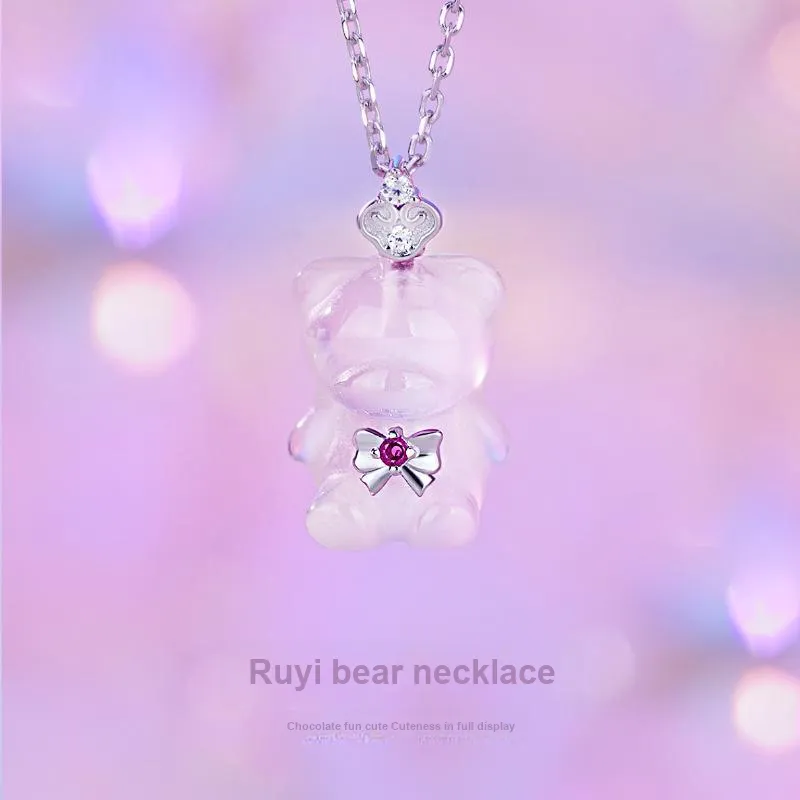 Suddenly Lucky Chalcedony Necklaces Women's-3