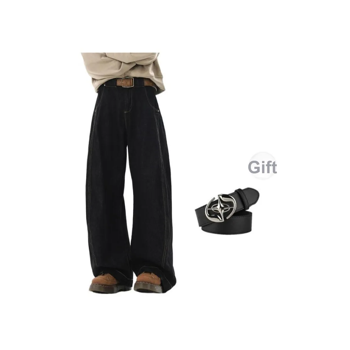 TH FABRICATE Jeans Unisex Black