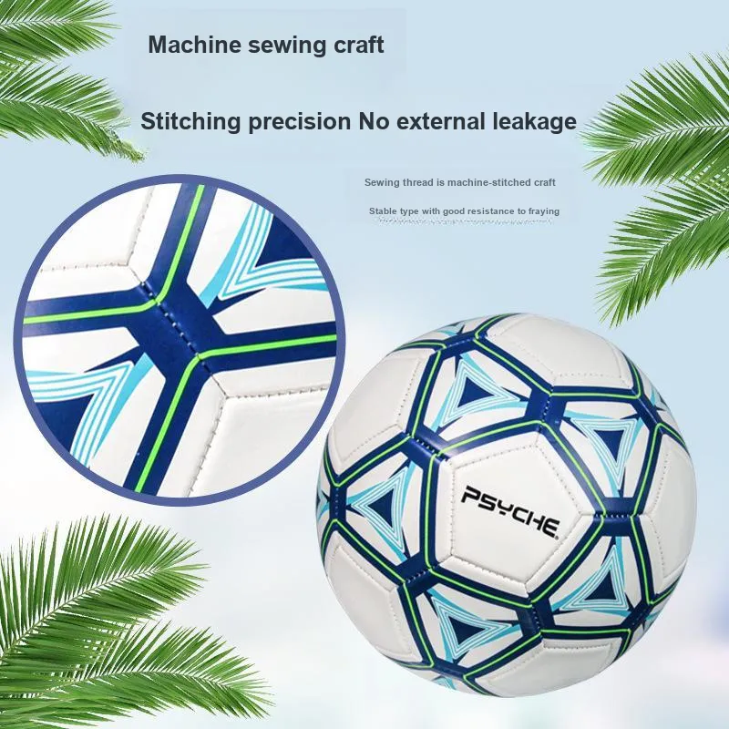 PSYCHE Size 5 Soccer PVC Machine Stitched Soccer Ball Unisex-7