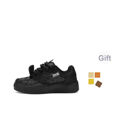 TCELLARS Slip-resistant Abrasion-resistant Low-top Skateboard Shoes Unisex Black TCELLARS Противоскользящие Аbrasion-resistant Низкие Кеды для скейтбординга Унисекс Черные
