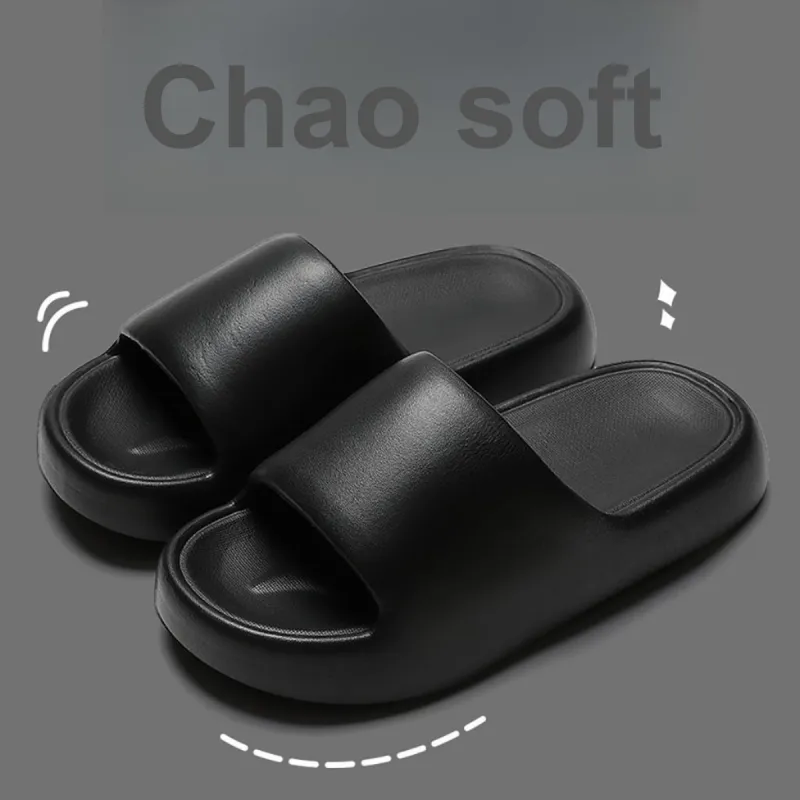 It Is Still Known That It Is Slippers Home Bathroom Soft Sole Summer Home Slip Resistant Platform Slippers Shoes-3
