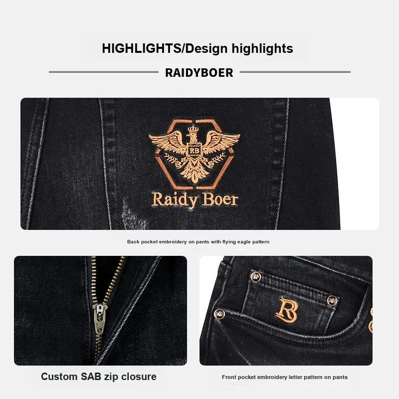 Raidy Boer Jeans Men Black-5