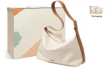Cream Apricot & Brown+Shopping Bag+Box (Gift Recommendation)