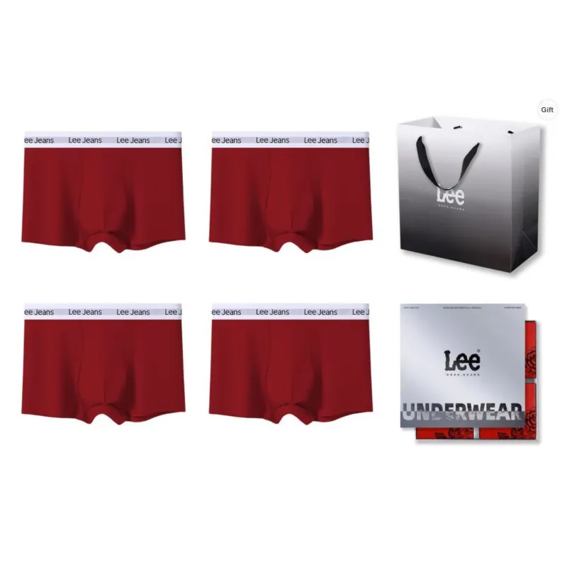 Lee Underpants Men's 4 Pack Box+Shopping Bag-45