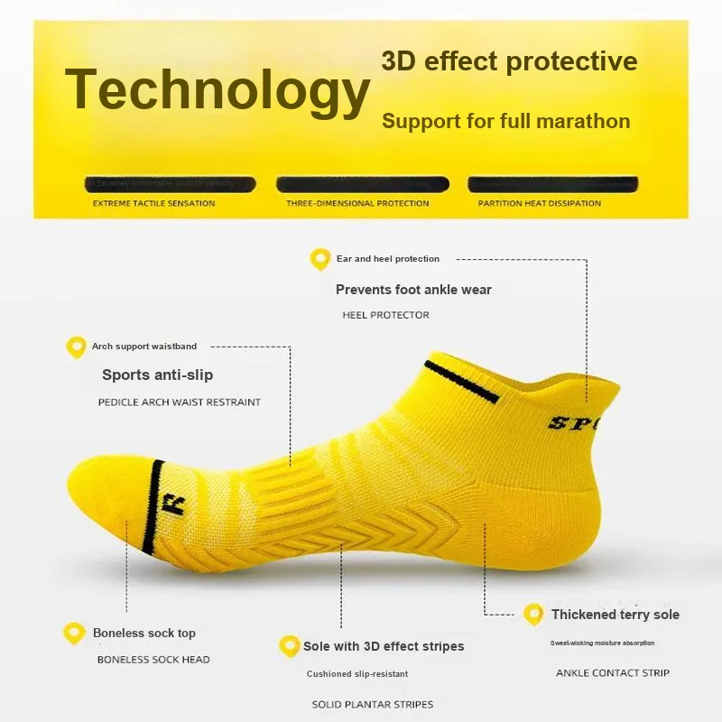 LUOLIAN Ankle Socks Unisex 5 Pack-3