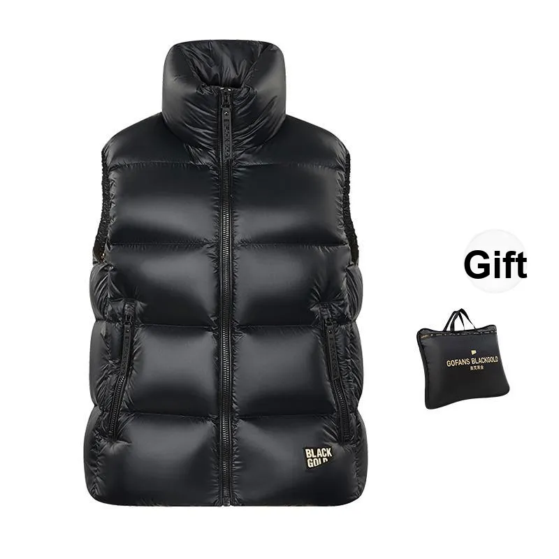 GOLDFARM Down Jacket Vest Unisex Black