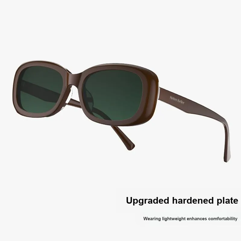 HELEN KELLER Plate Frame Irregular Shape Sunglasses Unisex-1