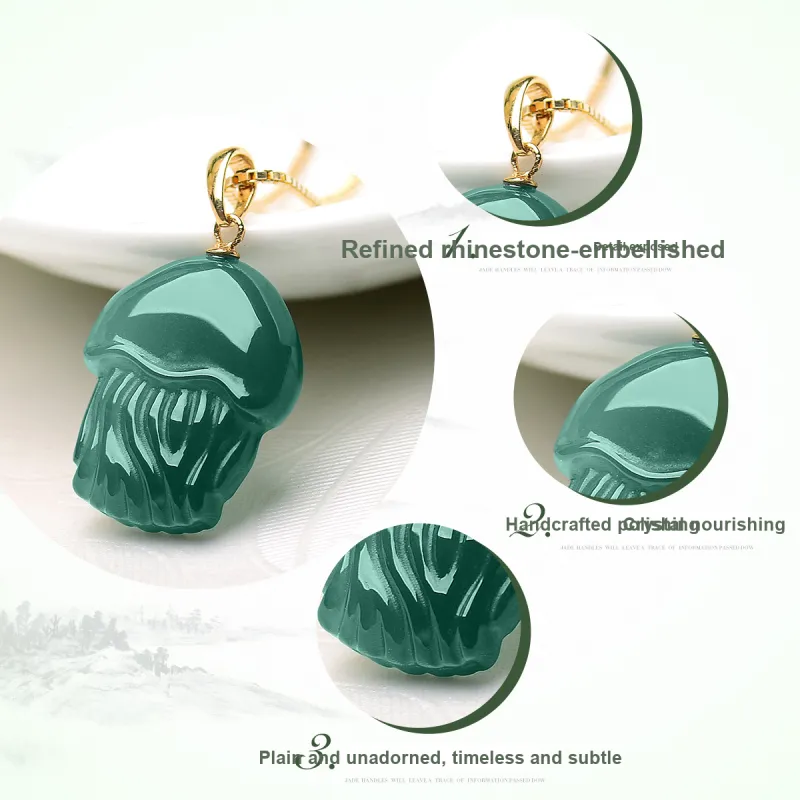 PEARL QUEEN Glutinous Jade Jadeite Necklaces Unisex-2