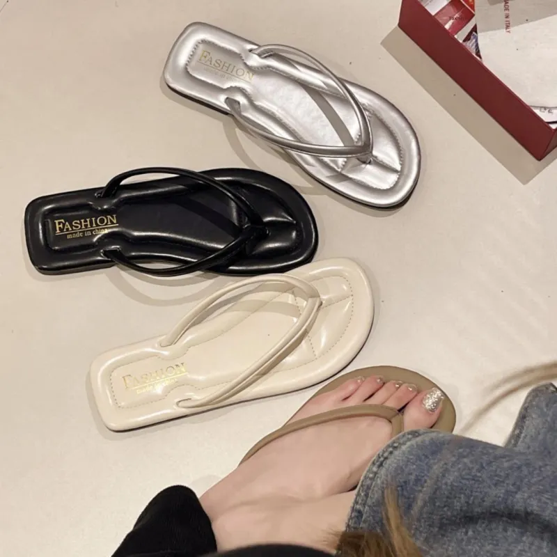 ALPLUME Slippers Silver Ecru Black-12
