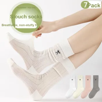 MIIOW Trend Party Series Mid Calf Socks Women's Shopping Bag 5 Pack