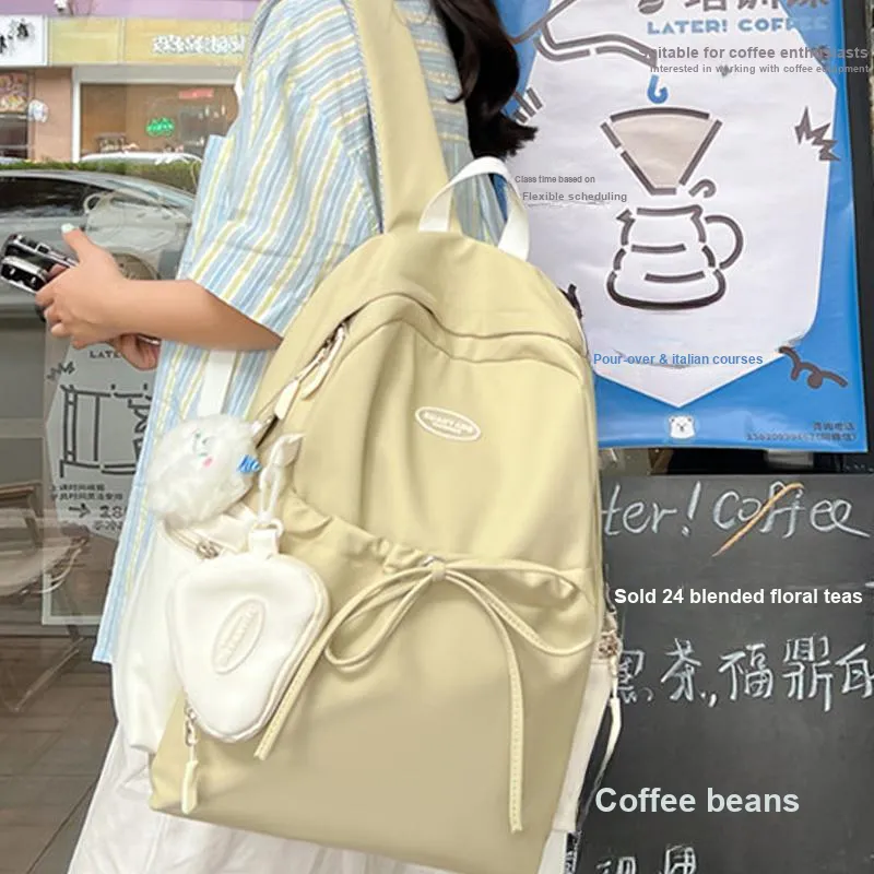 H YXIANG Composite Cloth Backpack Unisex Multicolor-6