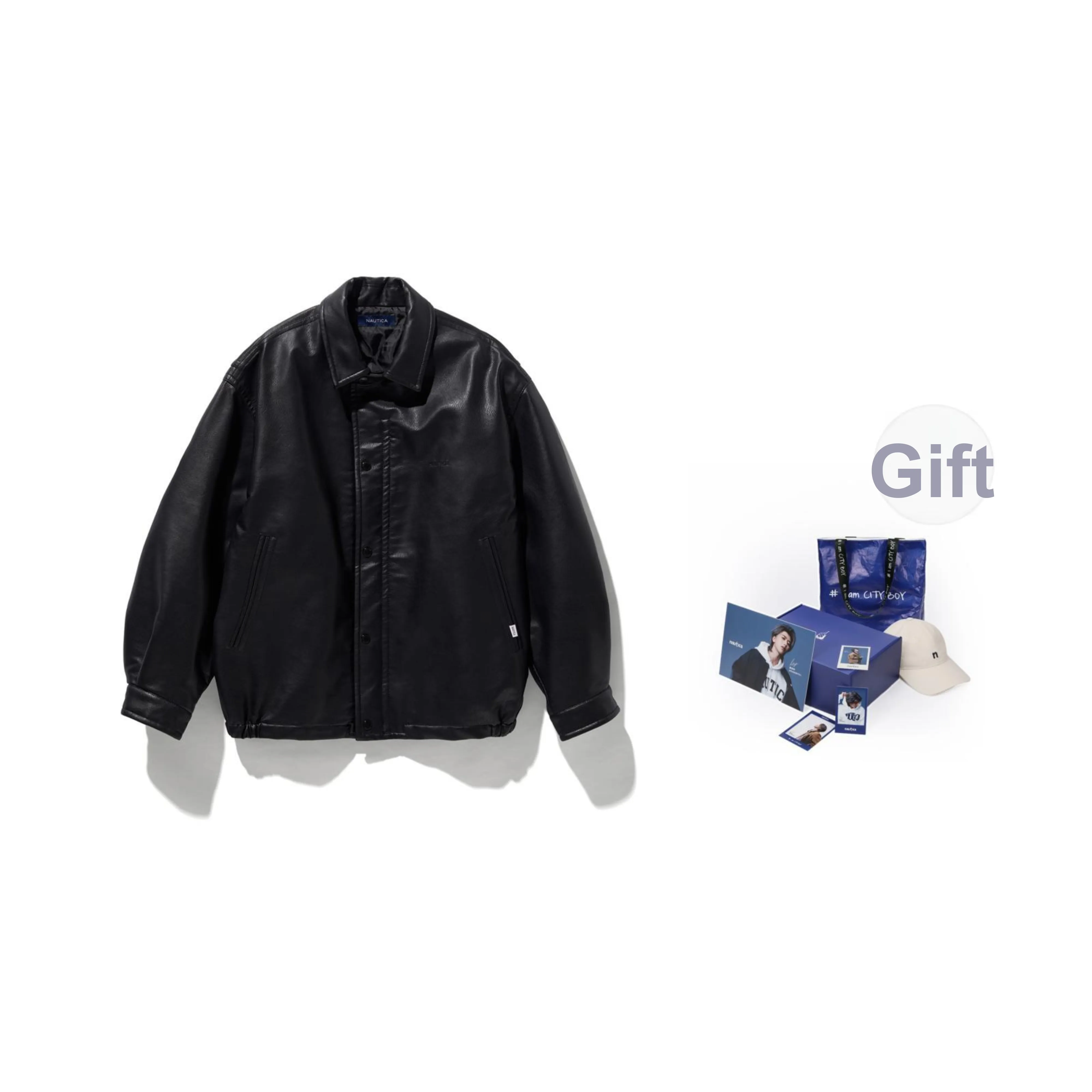 Nautica White Sail Jackets Men Black