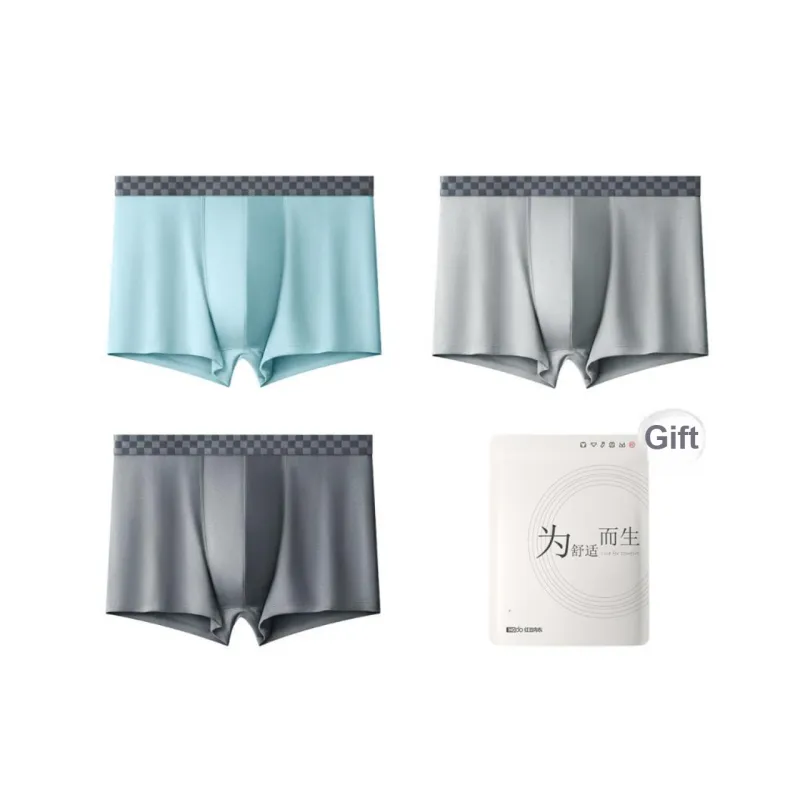 Red Bean Underpants Men's Shopping Bag 3 Pack-3